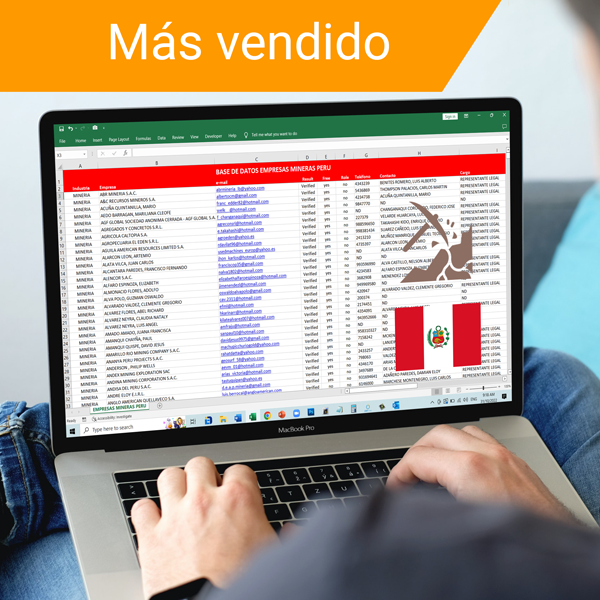 Base de Datos Empresas Mineras Perú Actualizada